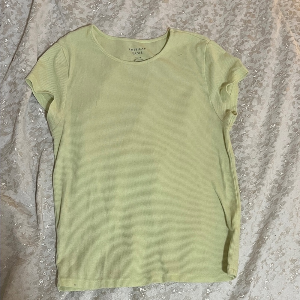 American Eagle Outfitters Light Green Short Sleeve Tee